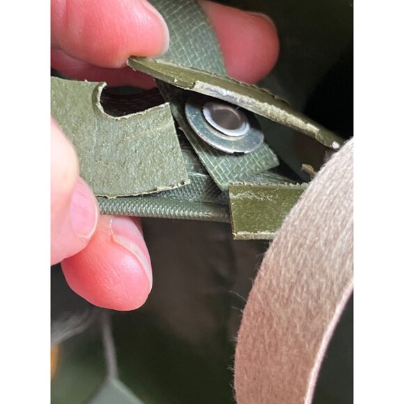 Vietnamese Pith Fiber Green Helmet Military Surplus Vintage Militaria - Picture 7 of 12